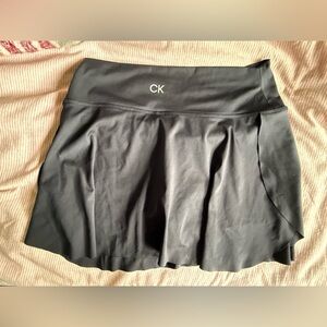 Calvin Klein Black Athletic Mini Skater Skirt